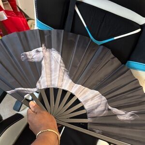 Cowboy Carter Black and White Cowboy Fan